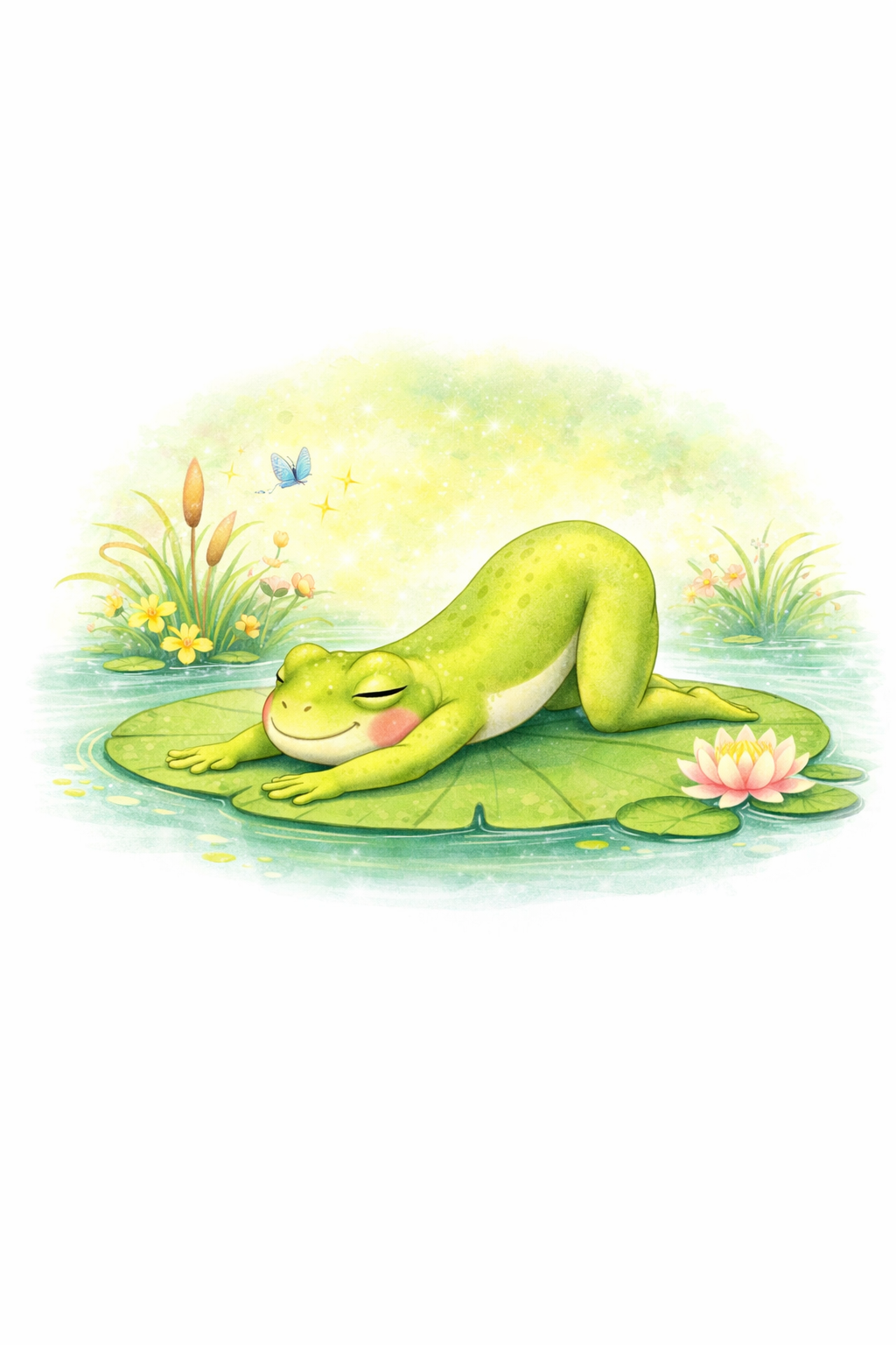 Yoga Frogs-Child’s Pose (Printable Download)