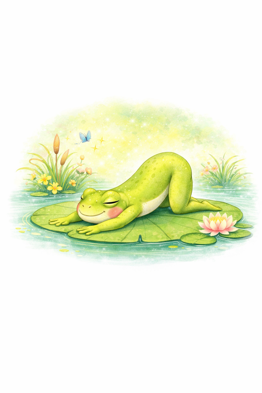 Yoga Frogs-Child’s Pose (Printable Download)