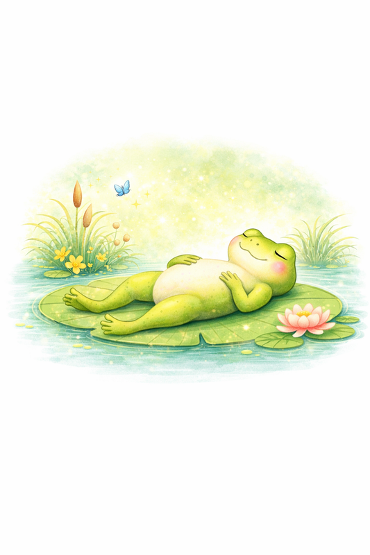 Yoga Frogs- Resting Pose (Printable Download)