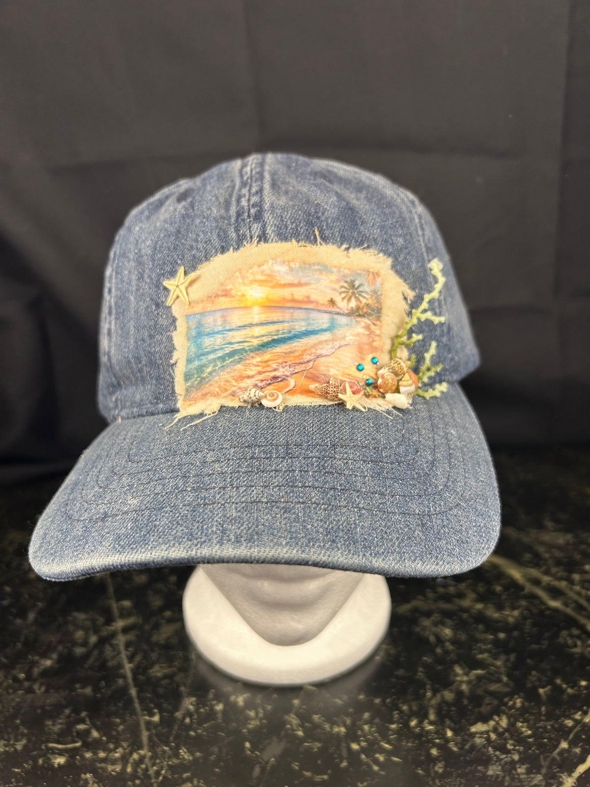 Sea Glass Sunset – Handmade Coastal Hat