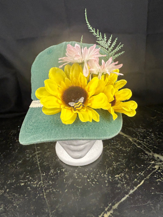 Sunny Days & Honey Bees – Handmade Floral Hat
